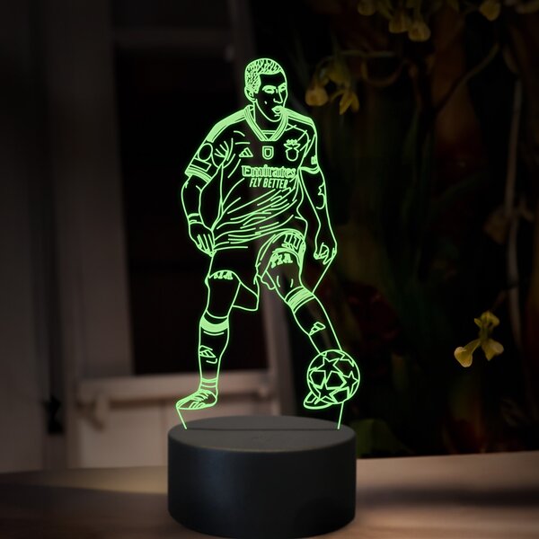 Beling 3D lampa,Ángel Fabián Di María, futbalový darček ,farebná TZ12