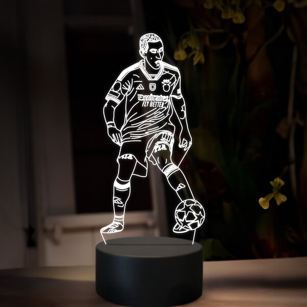 Beling 3D lampa,Ángel Fabián Di María, futbalový darček ,farebná TZ12