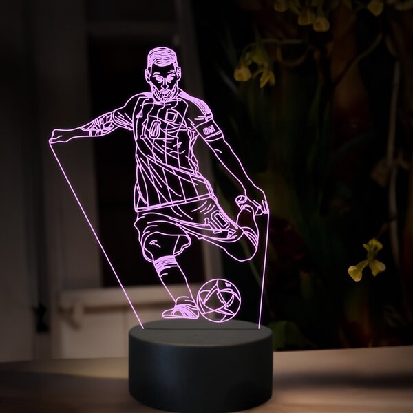 Beling 3D lampa,Lionel Messi,futbalový darček, 16 farebná TZ14