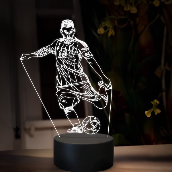 Beling 3D lampa,Lionel Messi,futbalový darček, 16 farebná TZ14