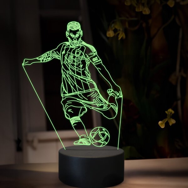 Beling 3D lampa,Lionel Messi,futbalový darček, 16 farebná TZ14