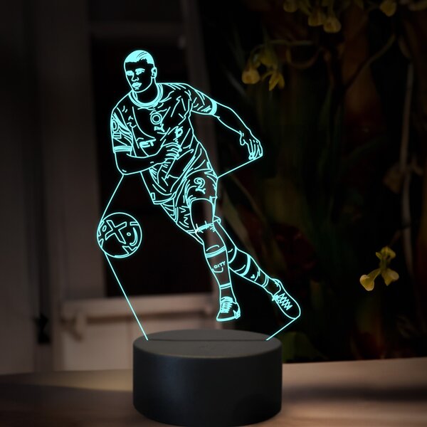 Beling 3D lampa,Erling Haaland,futbalový darček ,16 farebná TZ13