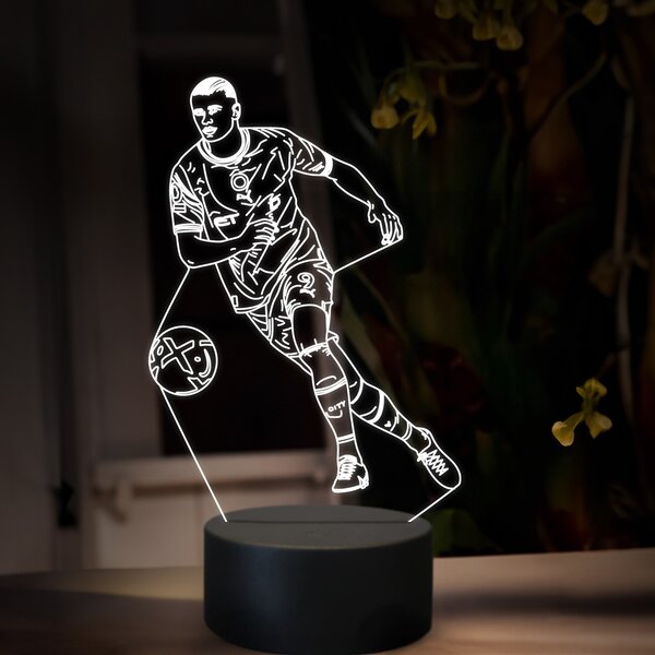 Beling 3D lampa,Erling Haaland,futbalový darček ,16 farebná TZ13
