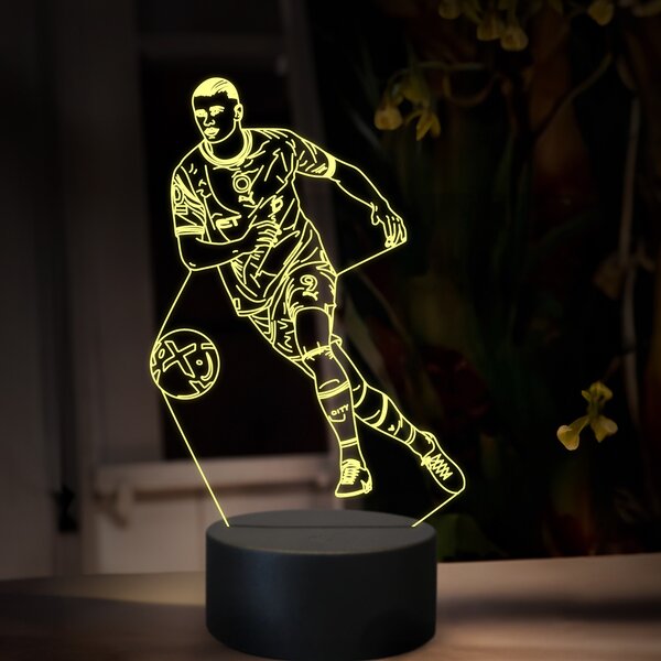 Beling 3D lampa,Erling Haaland,futbalový darček ,16 farebná TZ13