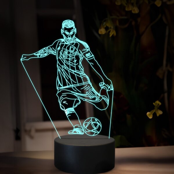 Beling 3D lampa,Lionel Messi,futbalový darček, 16 farebná TZ14