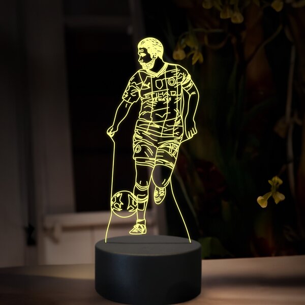Beling 3D lampa,Kevin De Bruin,futbalový darček ,16 farebná TZ16