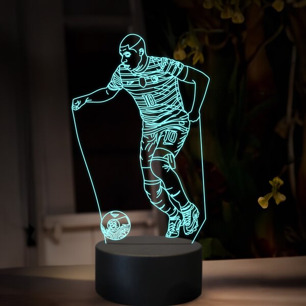 Beling 3D lampa,Kylian Mbappe,futbalový darček, 16 farebná TZ17
