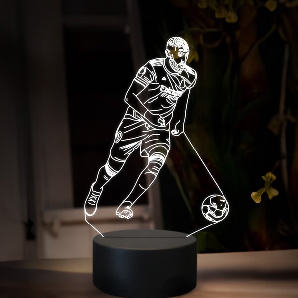 Beling 3D lampa,Karim Benzema, futbalový darček, 16 farebná TZ15