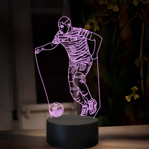Beling 3D lampa,Kylian Mbappe,futbalový darček, 16 farebná TZ17