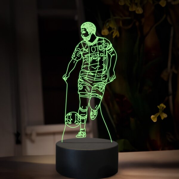 Beling 3D lampa,Kevin De Bruin,futbalový darček ,16 farebná TZ16