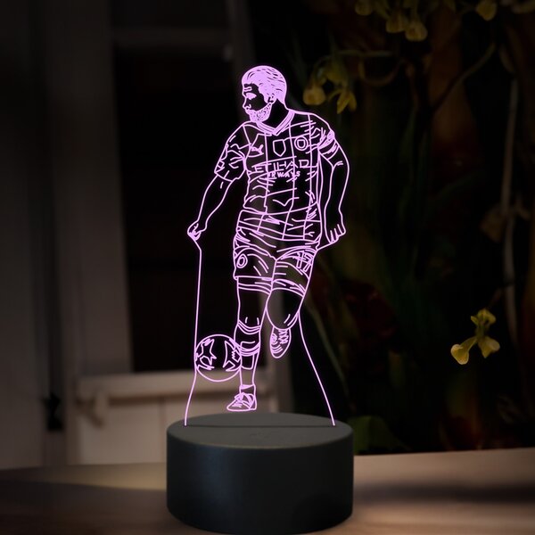 Beling 3D lampa,Kevin De Bruin,futbalový darček ,16 farebná TZ16