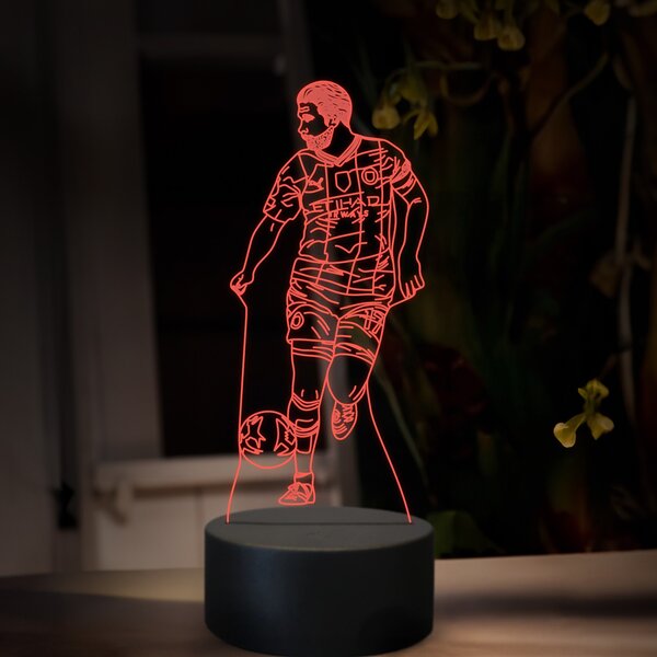 Beling 3D lampa,Kevin De Bruin,futbalový darček ,16 farebná TZ16