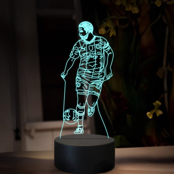 Beling 3D lampa,Kevin De Bruin,futbalový darček ,16 farebná TZ16