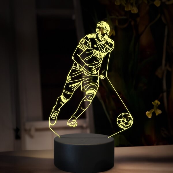 Beling 3D lampa,Karim Benzema, futbalový darček, 16 farebná TZ15