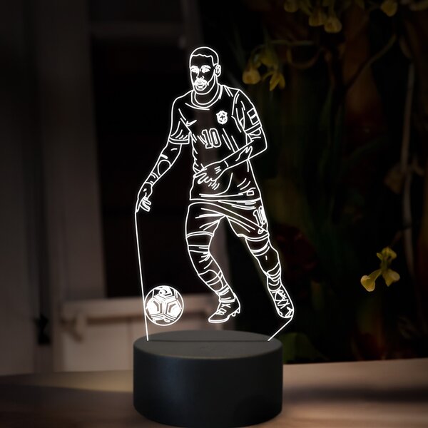 Beling 3D lampa,Neymar, futbalový darček, 16 farebná TZ19