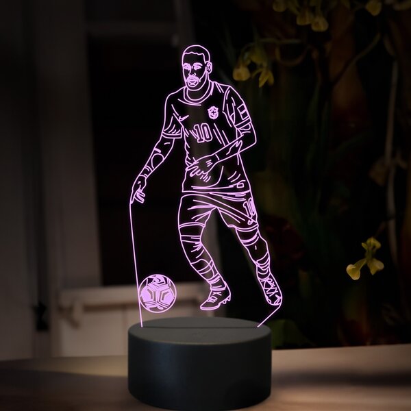 Beling 3D lampa,Neymar, futbalový darček, 16 farebná TZ19