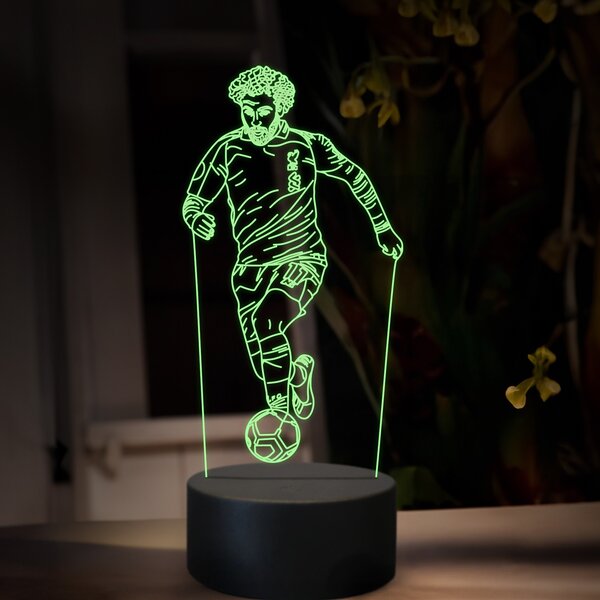 Beling 3D lampa, Mohamed Salah, futbalový darček, 16 farebná TZ18