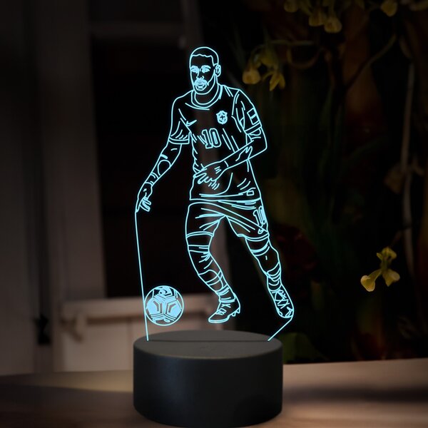 Beling 3D lampa,Neymar, futbalový darček, 16 farebná TZ19