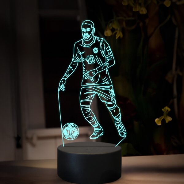 Beling 3D lampa,Neymar, futbalový darček, 16 farebná TZ19