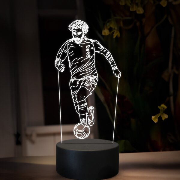 Beling 3D lampa, Mohamed Salah, futbalový darček, 16 farebná TZ18