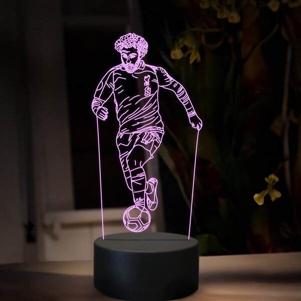 Beling 3D lampa, Mohamed Salah, futbalový darček, 16 farebná TZ18
