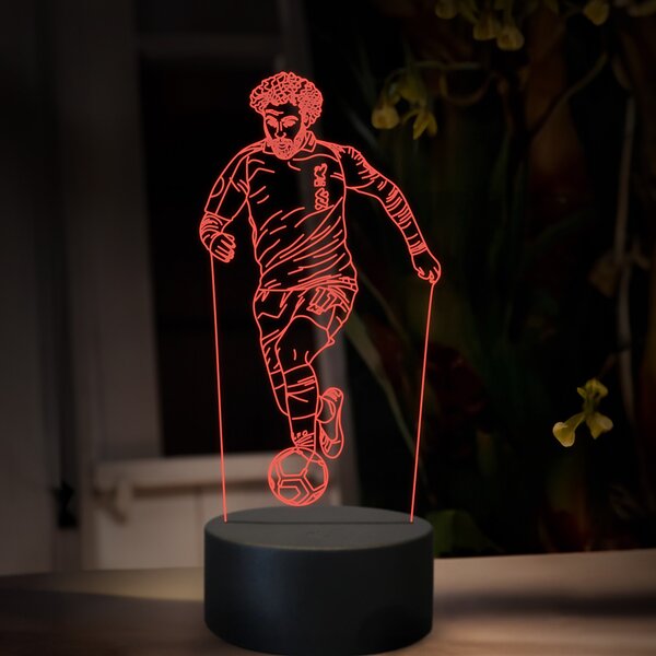 Beling 3D lampa, Mohamed Salah, futbalový darček, 16 farebná TZ18