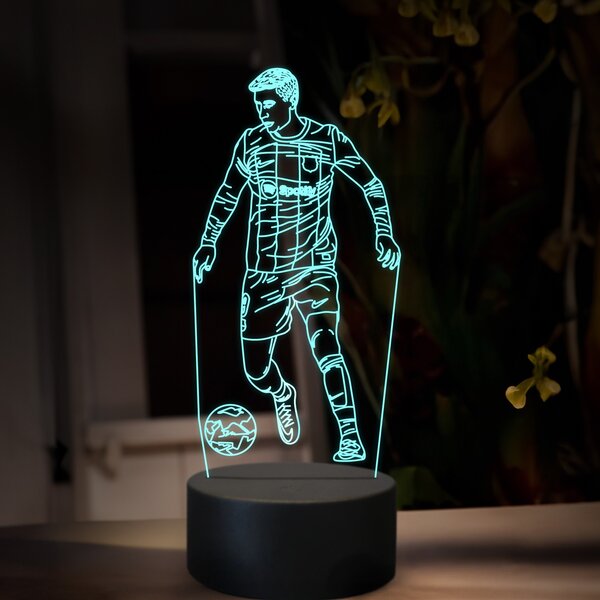 Beling 3D lampa,Robert Lewandowski, futbalový darček, 16farebná TZ21
