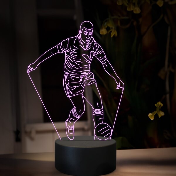 Beling 3D lampa,Pelé, futbalový darček ,16 farebná TZ20