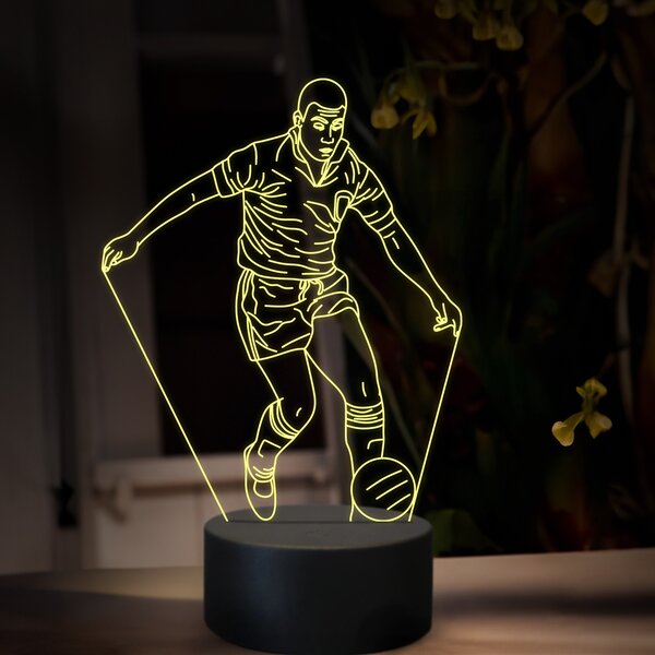 Beling 3D lampa,Pelé, futbalový darček ,16 farebná TZ20