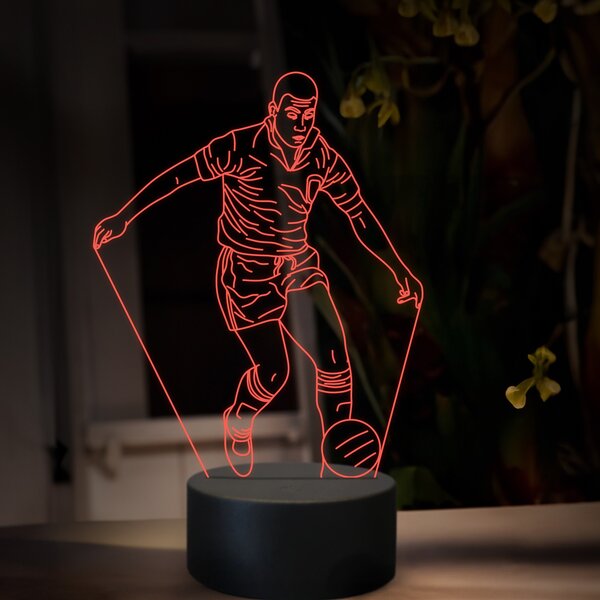 Beling 3D lampa,Pelé, futbalový darček ,16 farebná TZ20