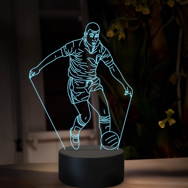 Beling 3D lampa,Pelé, futbalový darček ,16 farebná TZ20