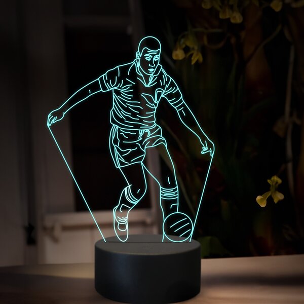 Beling 3D lampa,Pelé, futbalový darček ,16 farebná TZ20