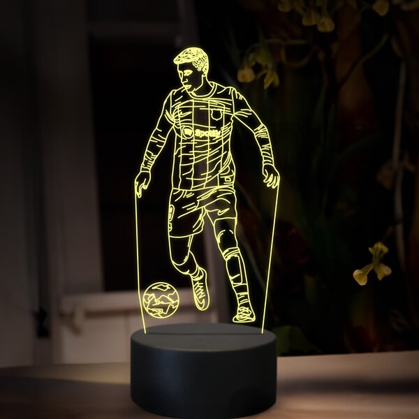Beling 3D lampa,Robert Lewandowski, futbalový darček, 16farebná TZ21