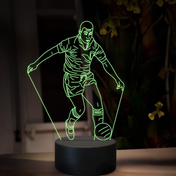 Beling 3D lampa,Pelé, futbalový darček ,16 farebná TZ20