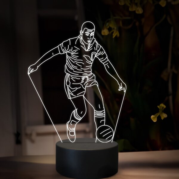 Beling 3D lampa,Pelé, futbalový darček ,16 farebná TZ20