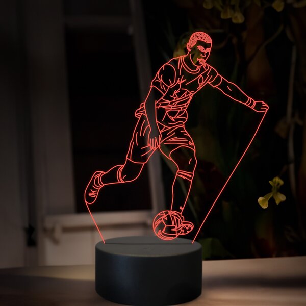 Beling 3D lampa,Cristiano Ronaldo, futbalový darček ,16 farebná TZ23