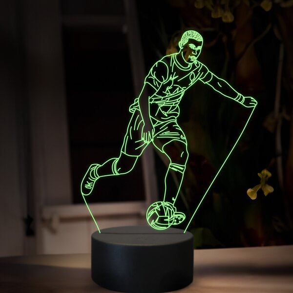 Beling 3D lampa,Cristiano Ronaldo, futbalový darček ,16 farebná TZ23