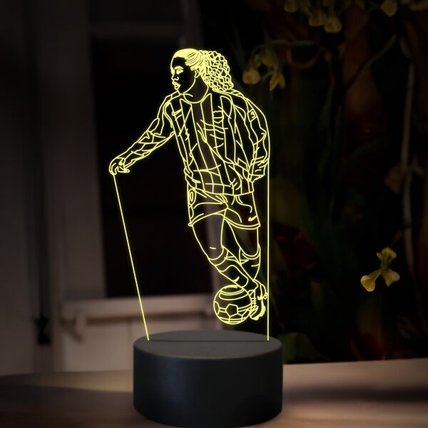 Beling 3D lampa,Ronaldinho, futbalový darček , 16 farebná TZ22