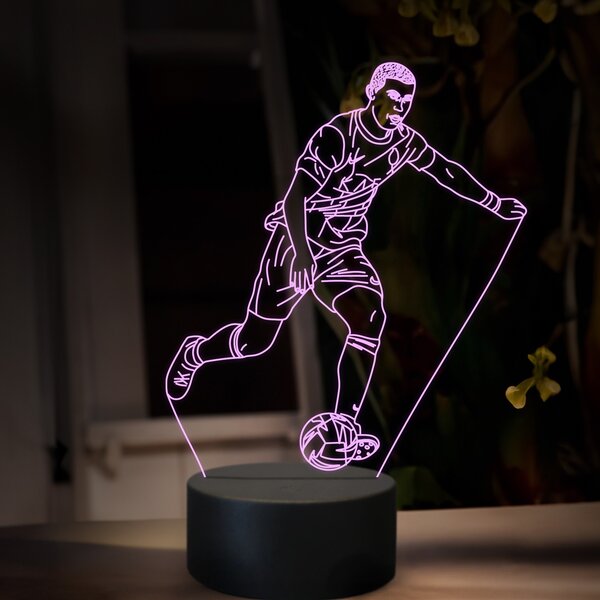 Beling 3D lampa,Cristiano Ronaldo, futbalový darček ,16 farebná TZ23