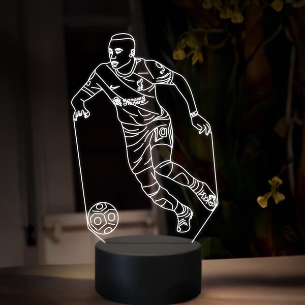 Beling 3D lampa,Sadio Mané, futbalový darček ,16 farebná TZ24