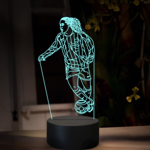 Beling 3D lampa,Ronaldinho, futbalový darček , 16 farebná TZ22