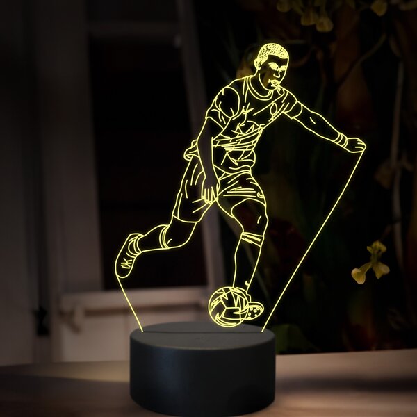 Beling 3D lampa,Cristiano Ronaldo, futbalový darček ,16 farebná TZ23