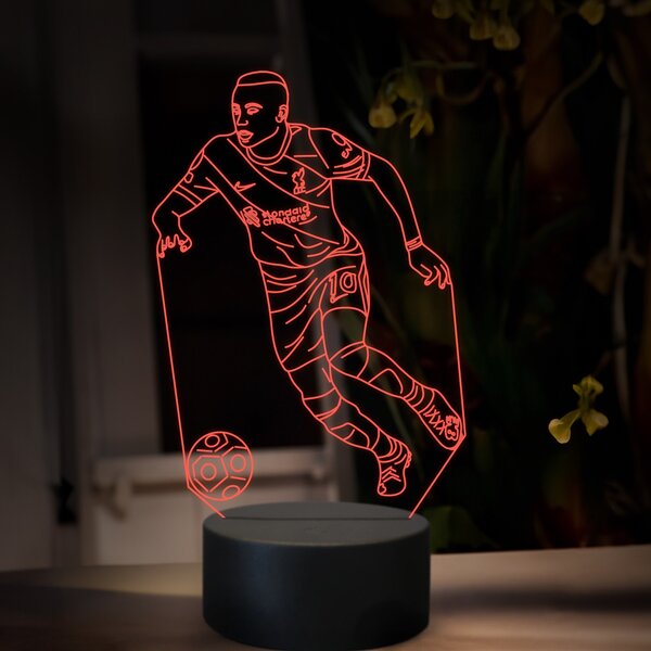 Beling 3D lampa,Sadio Mané, futbalový darček ,16 farebná TZ24