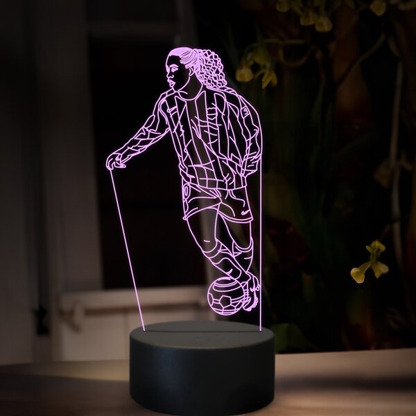 Beling 3D lampa,Ronaldinho, futbalový darček , 16 farebná TZ22