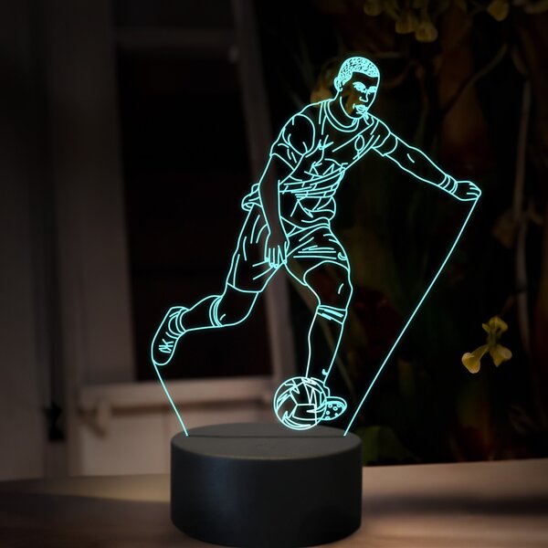 Beling 3D lampa,Cristiano Ronaldo, futbalový darček ,16 farebná TZ23