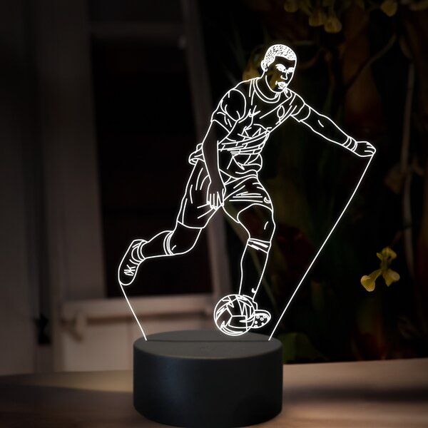 Beling 3D lampa,Cristiano Ronaldo, futbalový darček ,16 farebná TZ23