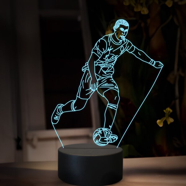Beling 3D lampa,Cristiano Ronaldo, futbalový darček ,16 farebná TZ23