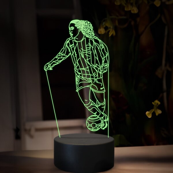 Beling 3D lampa,Ronaldinho, futbalový darček , 16 farebná TZ22