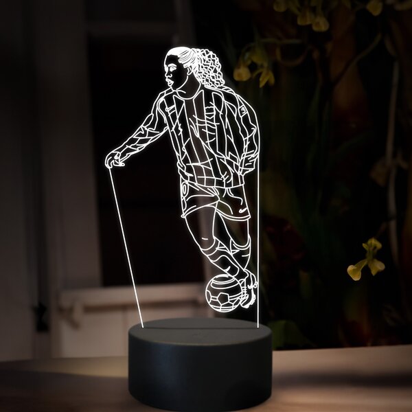 Beling 3D lampa,Ronaldinho, futbalový darček , 16 farebná TZ22