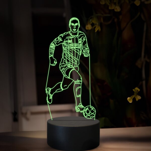 Beling 3D lampa,Virgil van Dijk, futbalový darček ,16 farebná TZ25